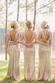 Image result for Long Champagne Bridesmaid Dress