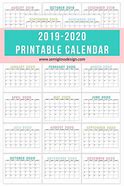 Image result for 2019 2020 Calendar PDF Printable