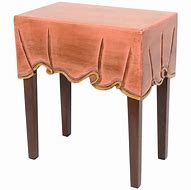 Image result for Side Table with Tablecloth