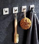 Image result for Adhesive Wall Hooks Stainless Steel