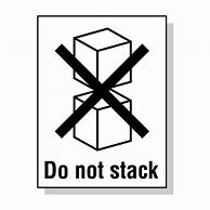 Image result for Doe Not Stack Label