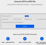 Image result for MTS to MP3