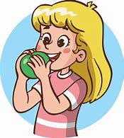 Image result for Eat Apple Cartoon