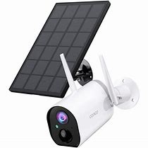 Image result for Outdoor Security Camera with Solar Panel