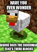Image result for Minecraft Chicken Meme