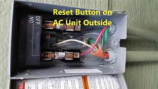 Image result for Reset Button On AC Unit Outside