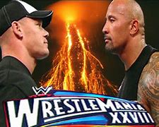 Image result for Wrestlemanua The Rock V John Cena