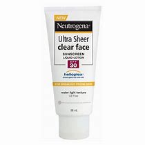 Image result for Neutrogena Ultra Sheer Face Clear Sunscreen