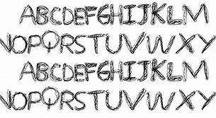 Image result for Printer Printing Scribble Font