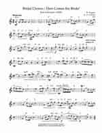 Image result for Here Comes the Bride Sheet Music. Size: 150 x 195. Source: www.sheetmusicdirect.com