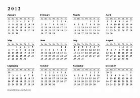 Image result for 2012 Calendars to Print