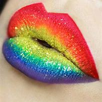 Image result for Glitter Lips Rainbow Candy