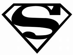 Image result for Superman Black and White Logo Henry