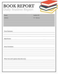 Image result for Book Report Cover Page Template