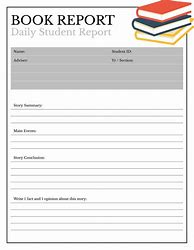 Image result for Sample Book Report Format