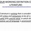 Image result for Literature Word Meaning
