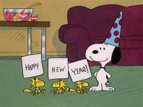 Image result for Peanuts Snoopy New Year