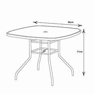 Image result for Square Glass Top Table