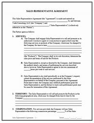 Image result for Manufacturers Rep Agreement Template
