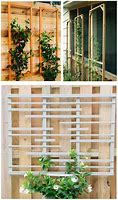 Image result for wood trellis wall