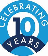 Image result for Celebrating 10 Years of Success Logo Design