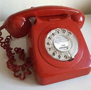Image result for Old Time Phone Red