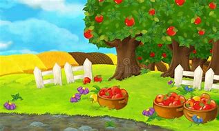 Image result for Fields of Apple Trees Cartoon