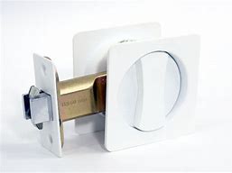Image result for White Flush Privacy Latch