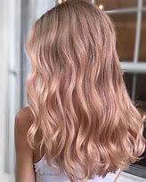 Image result for Rose Gold Color On Dark Blonde Hair