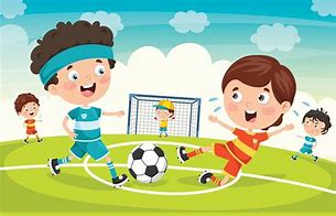 Image result for animation children play football