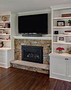 Image result for Built in Cabinets around Fireplace
