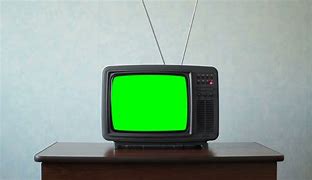 Image result for Old TV with Antenna with Green Screen