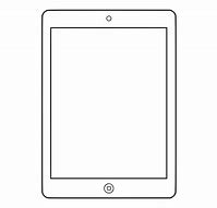 Image result for Black and White Cartoon Clip Art iPad