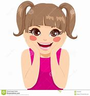 Image result for Cartoon Girl Smiling Face