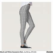 Image result for Black and White Patterned Leggings