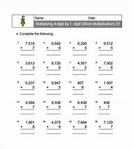 Image result for Multiplication and Division Worksheets