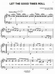 Image result for Let the Good Times Roll Sheet Music