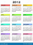 Image result for Calendar for 2012