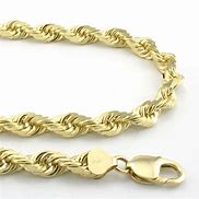 Image result for 14K Yellow Gold Rope Chain