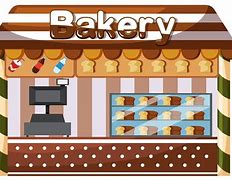 Image result for Bakery Stall Cartoon