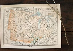Image result for Vintage Midwest Map