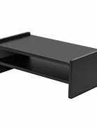 Image result for Wood Monitor Stand Black