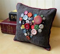 Image result for Decorative Pillows with Buttons
