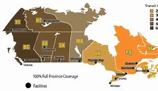 Image result for UPS Canada Zone Chart