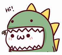 Image result for Kawaii Dinosaur and Cat