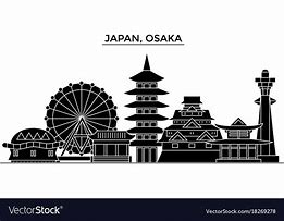 Image result for Osaka Skyline Vector