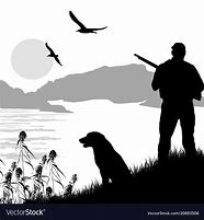 Image result for Hunting Dog Running Silhouette