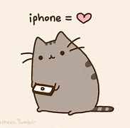 Image result for Pusheen On Phone