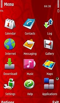 Image result for Nokia 5800 Theme Red