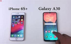 Image result for iPhone 6s vs Samsung A30 in Size